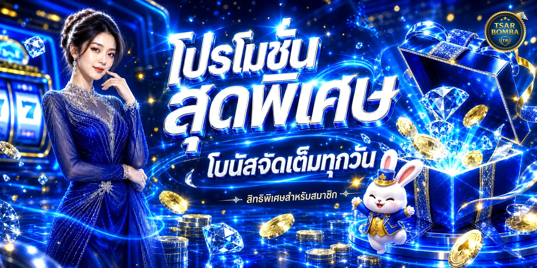 โปรโมชั่นสมาชิกใหม่ TsarBomba โบนัสจัดเต็มทุกวัน